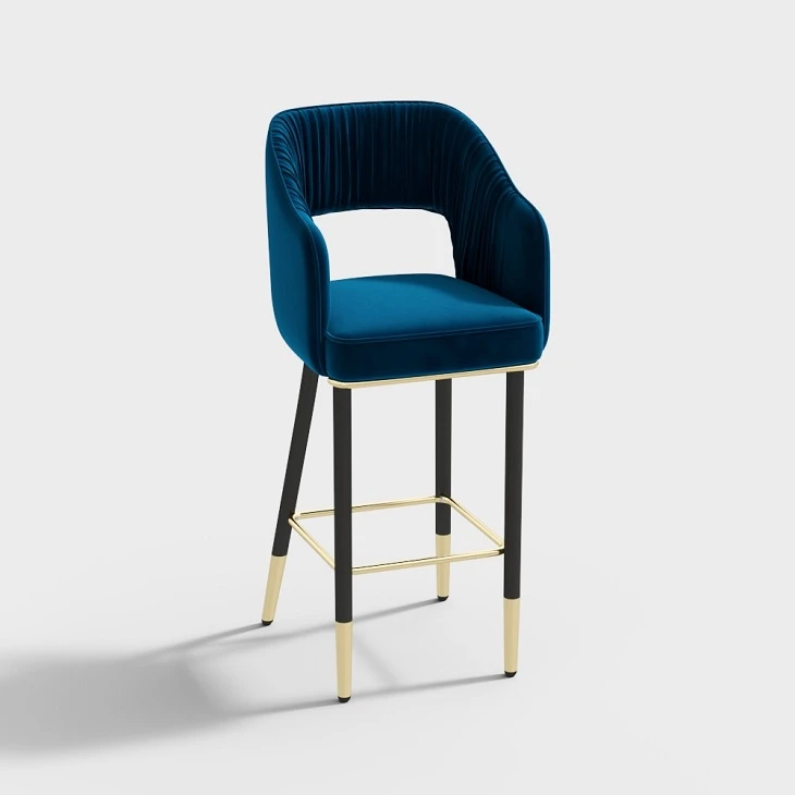 High End Fabric Bar Stool High End Fabric Bar Stool