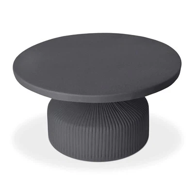 Black MDF Round Coffee Table