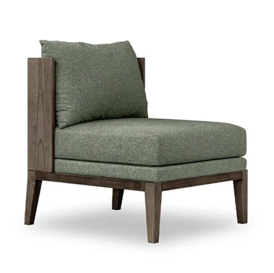 Green Lounge Chair For Courtyard